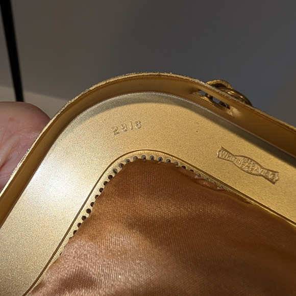 Whiting And Davis Gold Mesh Shoulder Bag Good Vintage Condition - Picture 9 of 11